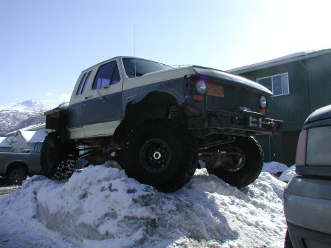 1990 Ford F-250 - Snow pile in the yard