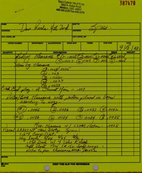 1969 Ford Torino - 428 CJ Specs Page 1