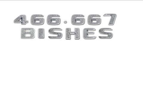 1978 Ford Bronco - Chrome lettering with diamond-like accents spells out '466.667 BISHES'.