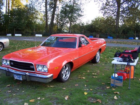1973 Ford Ranchero - My local dragstrip has "Street Legal Drags" every friday nite; best time so far is 14.50 @ 93.39. Car weighed 4315 pounds that nite.