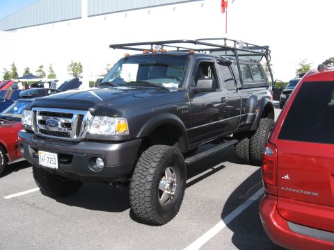 1968 Shelby GT500 - This lifted Ford Ranger pickup truck appears to be from the mid-2000s, not a 1968 Shelby GT500.