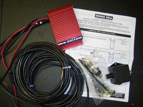 1996 Mercury Grand Marquis - Here is the Boost-a-Spark (BAS) kit out of the plastic bag. In the bag is a 4 psi pressure switch and some installation parts (vac tee, hos…