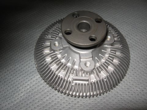 1968 Shelby GT500 - Close-up of an automotive fan clutch part, likely for an engine cooling system.