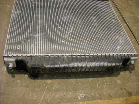1986 Ford C-350 (Centurion Conversions) - Close-up of a vehicle radiator, likely for repair or replacement.