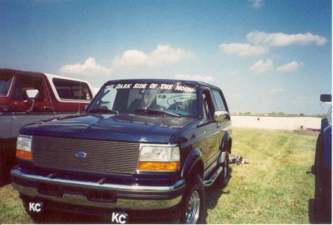 1995 Ford Bronco - What my Bronco looked like when I bought it, and just added the "Dark Side Of The Moon" sticker.