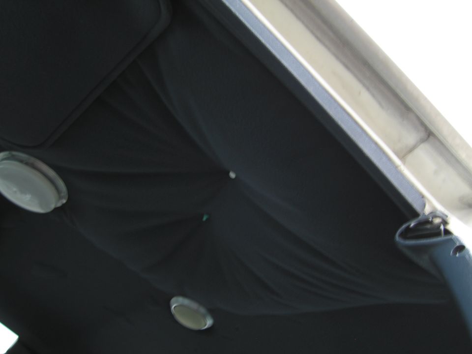Interior headliner with dome lights