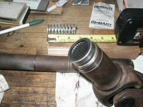 1995 Ford Bronco - TTB passenger inner slipshaft, where you would stick the spring if you are doing a cclip diff elimination.