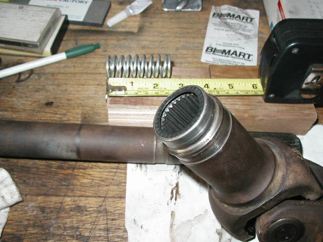 TTB passenger inner slipshaft, where you would stick the spring if you are doing a cclip diff elimination.