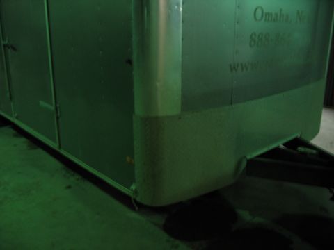 1900 Ford C-350 (Centurion Conversions) - Trailer side showing text and part of the trailer's body.