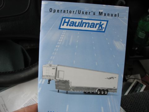 1900 Ford C-350 (Centurion Conversions) - Operator/User's Manual for Haulmark trailer with a diagram of a trailer on the cover.