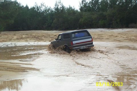1991 Ford Bronco - In the center of it.