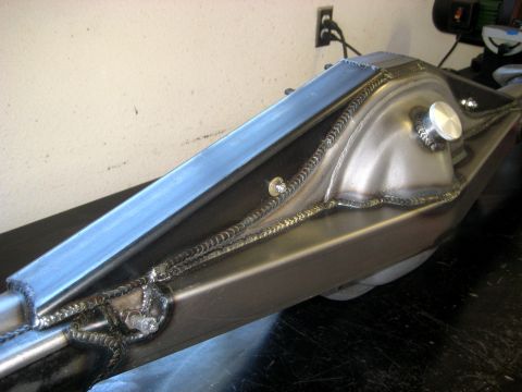 1996 Ford Bronco - Custom fabricated rear differential housing with a fill cap, likely for a project vehicle.