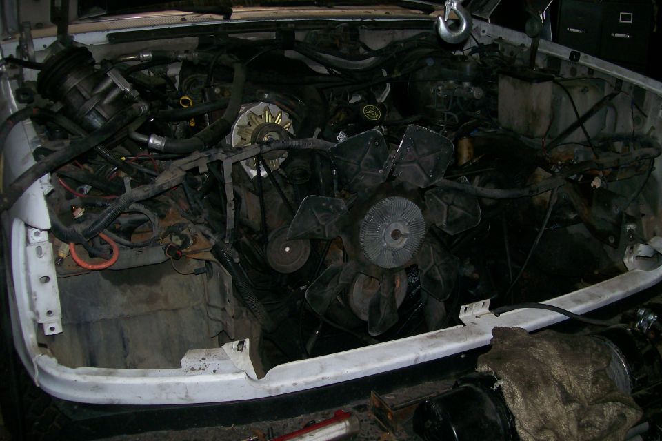 Radiator Support removed.