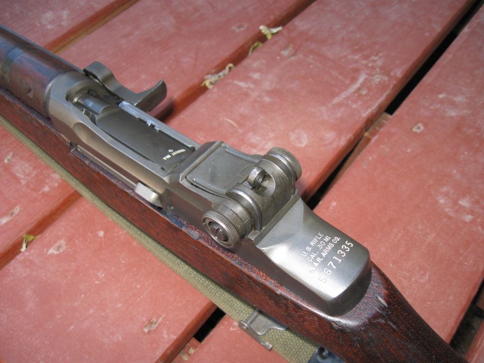 U.S. Rifle Cal. .30 M1 receiver with serial number 5671335