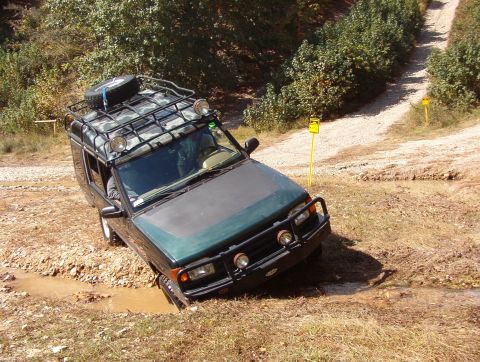1983 Ford Bronco - Greg followed Andy thru this mini-waterfall, and found the deepest spot.