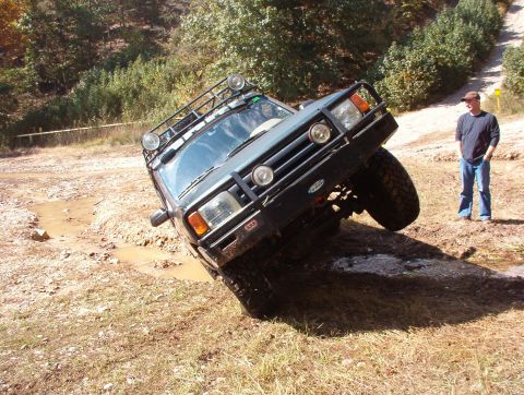 1983 Ford Bronco - Eventually, Greg had to work around to another line to get out.