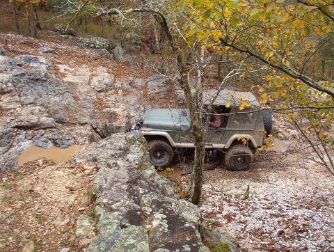 1983 Ford Bronco - While Greg & co. went for lunch, Andy kept running the trails, and we found a way to get onto Ingrid's Revenge (supposedly the hardest trai…