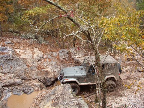 1983 Ford Bronco - While Greg & co. went for lunch, Andy kept running the trails, and we found a way to get onto Ingrid's Revenge (supposedly the hardest trai…