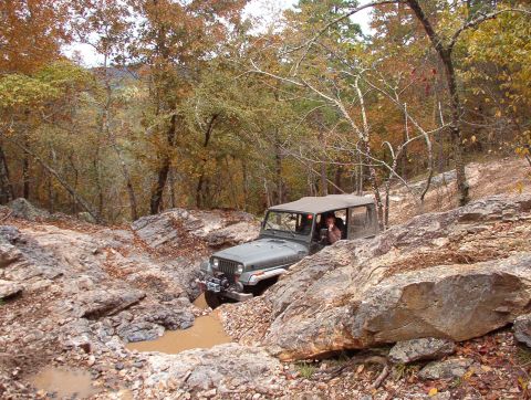 1983 Ford Bronco - While Greg & co. went for lunch, Andy kept running the trails, and we found a way to get onto Ingrid's Revenge (supposedly the hardest trai…