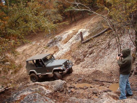 1983 Ford Bronco - While Greg & co. went for lunch, Andy kept running the trails, and we found a way to get onto Ingrid's Revenge (supposedly the hardest trai…