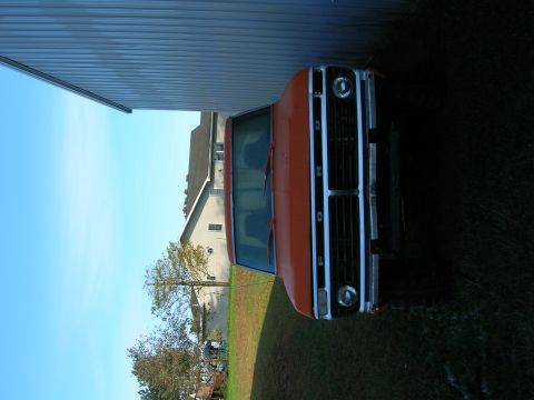 1975 Ford F-250 - The grille design and headlight bezels suggest this Ford truck is from the 1973-1979 model years.