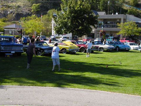 1967 Ford Ranchero - Hey, its Canada, eh? What better way to enjoy a sunny day in the park than COOL cars and Bocce Ball, eh?