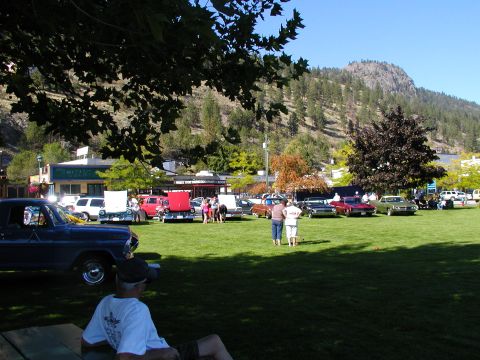 1967 Ford Ranchero - Hey, its Canada, eh? What better way to enjoy a sunny day in the park than COOL cars and Bocce Ball, eh?