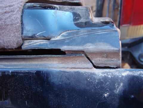 1983 Ford Bronco - Even without the spare pulling on it, there's obviously more gap than there should be.