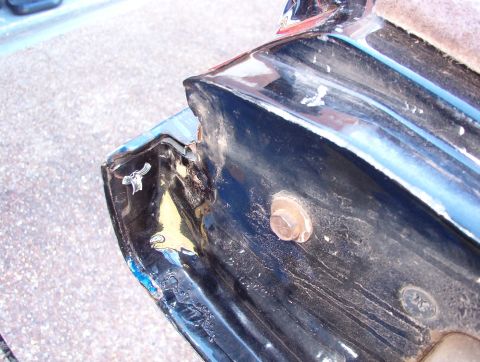 1983 Ford Bronco - The rivet doesn't interfere with anything, and I doubt anyone ever grips the t/g here, so the sharp edges shouldn't be a problem. I may sti…