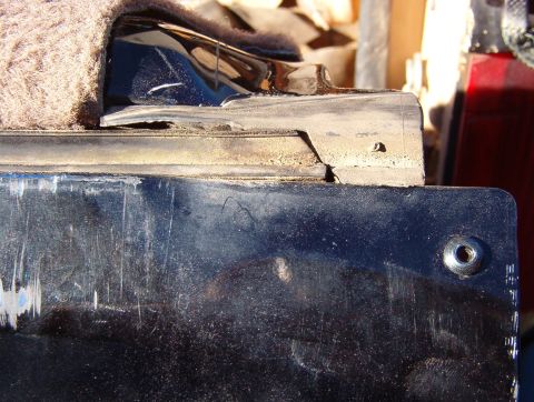 1983 Ford Bronco - The 3 rivet heads are directly under this end seal, but they're flat enough not to interfere with it. The fine lines along the outboard edg…