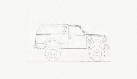 1995 Ford Bronco - Stretched a bit.