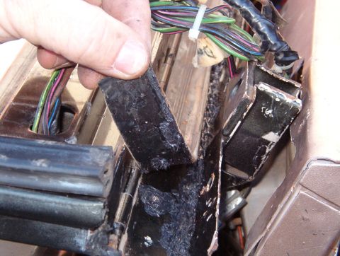 1975 Ford Bronco - After a thorough cleaning, I applied steel building putty (tacky tape) to each bolt hole, and RightStuff around the perimeter of the hinge…