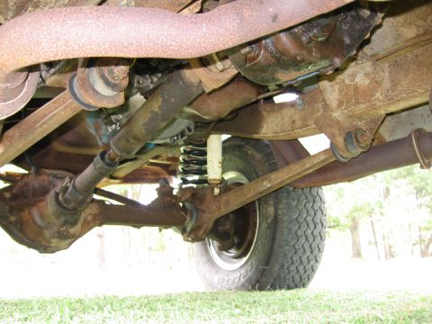 1967 Ford Mustang - This image shows the underside of a vehicle, focusing on the suspension and drivetrain components. The registry information may be inaccura…