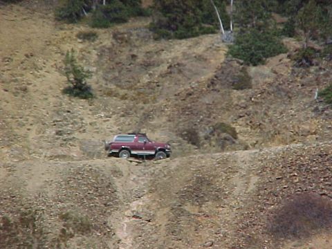 1996 Ford Bronco - VERY narrow section. "Not" recommended for full size vehicles....according to some.