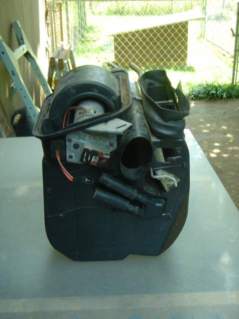 1983 Volkswagen Rabbit - left side, note hole where defrost deflector vacuum motor has broken free