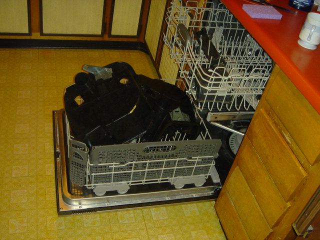 The clean up.