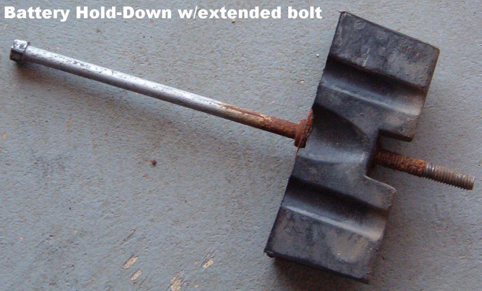 Battery Hold-down w/Long Bolt [url=https://www.amazon.com/dp/B000NTGQ7Y]6C2Z-10756-A[/url] ([url=https://www.amazon.com/dp/B000CO76EW]Dorman 00588[/url])
