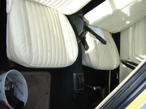 1979 Ford Mustang - white inside and still in good shape