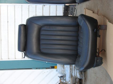 1973 Ford Ranchero - A single car seat is shown, likely removed from a vehicle for repair or replacement.