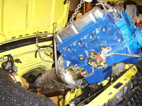 1979 Ford Mustang - but I did take the 1982 cougar motor mounts and starter off and installed some aftermarket one