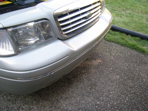2004 Ford Crown Victoria - The chrome strips were faded and flaking so I removed them.