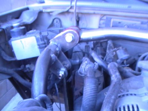 1997 Ford Ranger - Custom exhaust pipe modification visible in the engine bay.