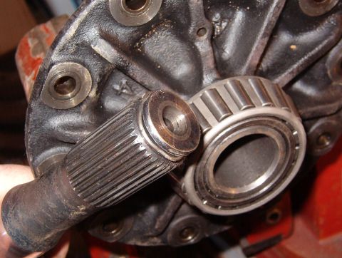 1983 Ford Bronco - Because the factory E-ring is such a hassle, many people weld the slip yoke cap & install a spring to hold the inner shaft in the diff. But…