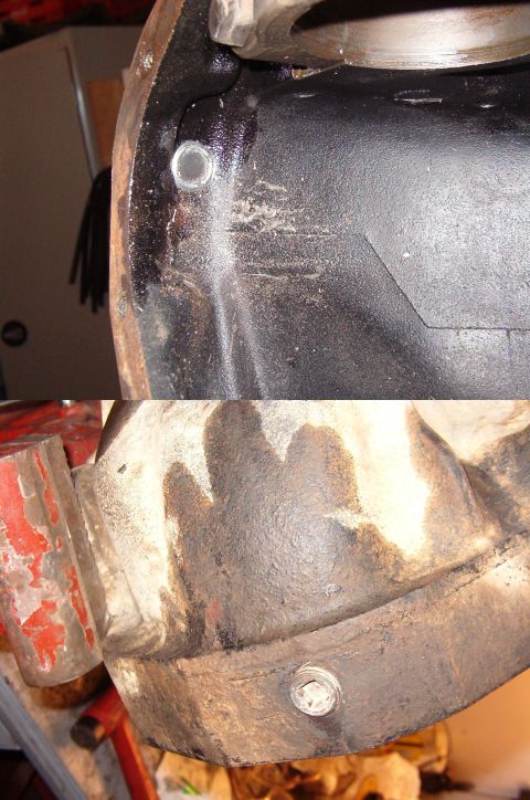 1983 Ford Bronco - This factory magnetic diff plug should collect any welding spatter that I didn't knock off, and it's flush enough not to interfere with the…