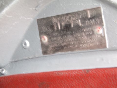 1991 Ford LTD Crown Victoria - Riveted Chevrolet body/ID data plate stamped with trim and paint codes.
