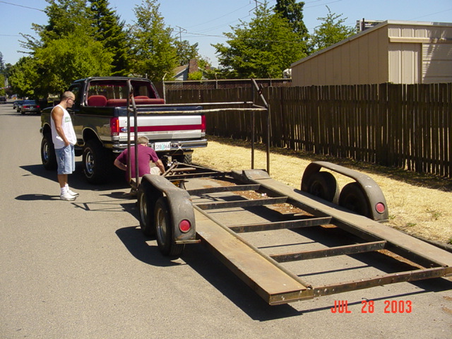 Went and borrowed a trailer
