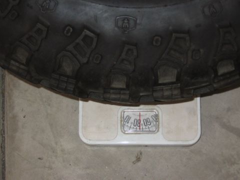 1995 Ford Bronco - The wheel actually weighs 99lbs, and the carrier I thought would add another 20, but I guess I didn't take into account the frame mounts st…