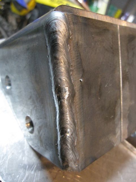 1996 Ford Bronco - This is a close-up view of a metal bracket, showing the details of its welded construction.