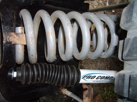 1989 Ford Bronco - Pro Comp shock absorber and suspension coil assembly.