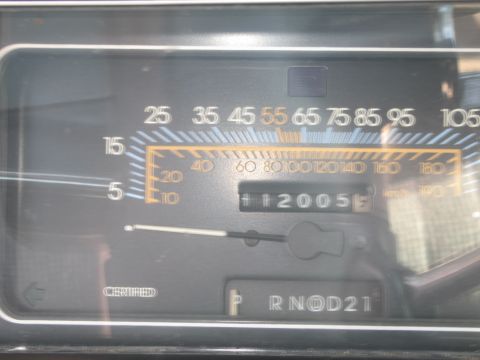 1991 Ford LTD Crown Victoria - The odometer shows 12005 miles, and the gear selector is in Park (P).